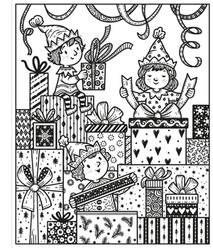 enchanted christmas magic painting book