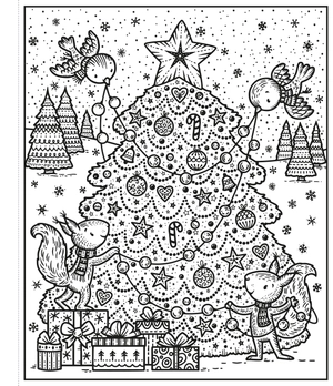 enchanted christmas magic painting book