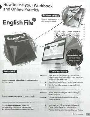 english file 4th edition: elementary: workbook with key