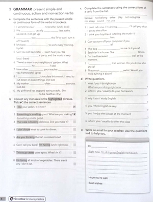 english file 4th edition: intermediate: workbook with key