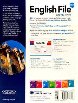 english file 4th edition: pre-intermediate: workbook with key