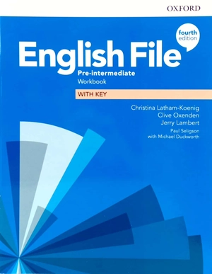 english file 4th edition: pre-intermediate: workbook with key