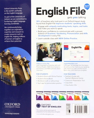 english file: pre-intermediate: students book 4th edition and student resource centre pack