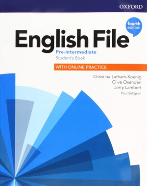 english file: pre-intermediate: students book 4th edition and student resource centre pack