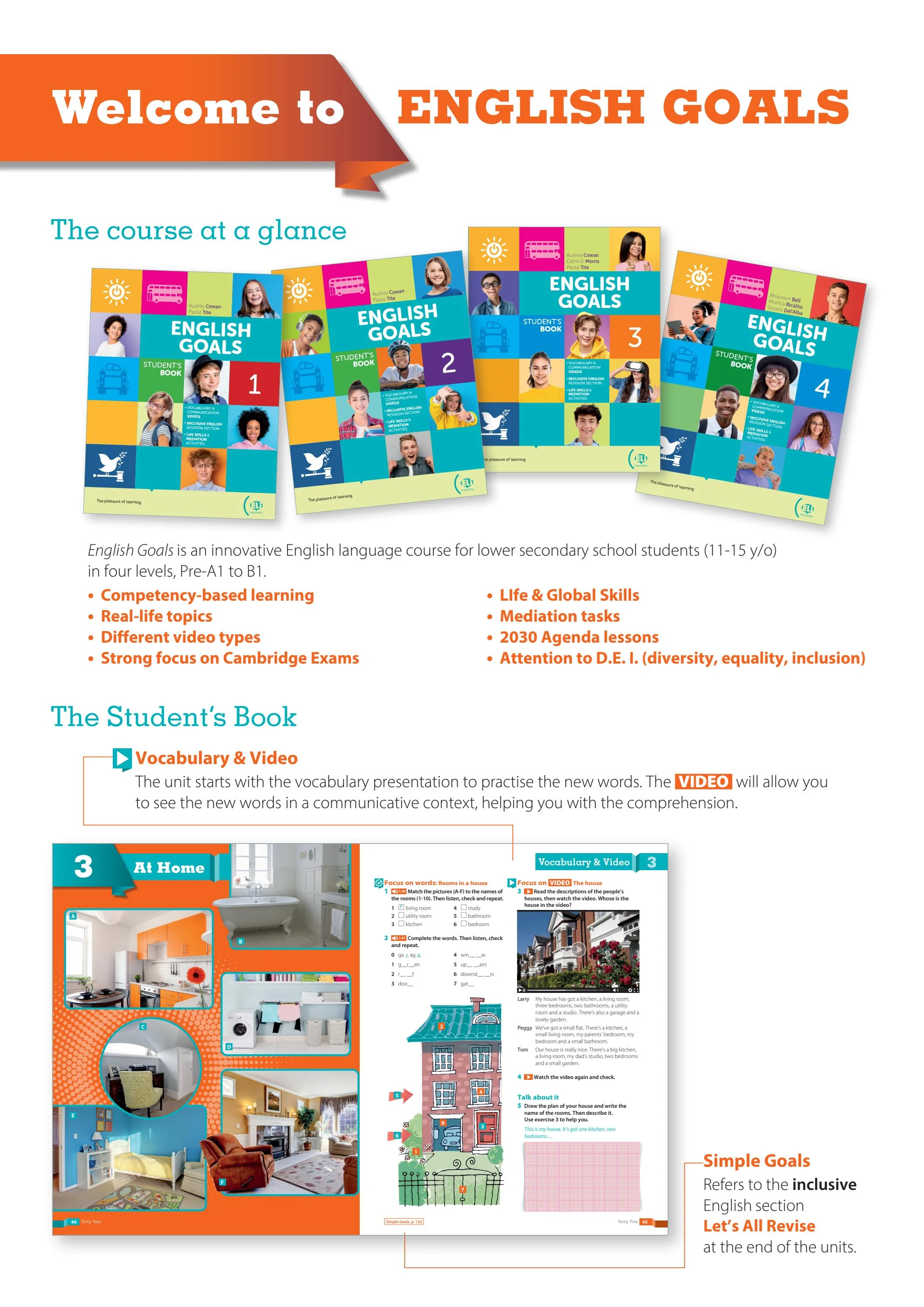 English Goals 1 -  Level Pre-A1 - Student’s Book