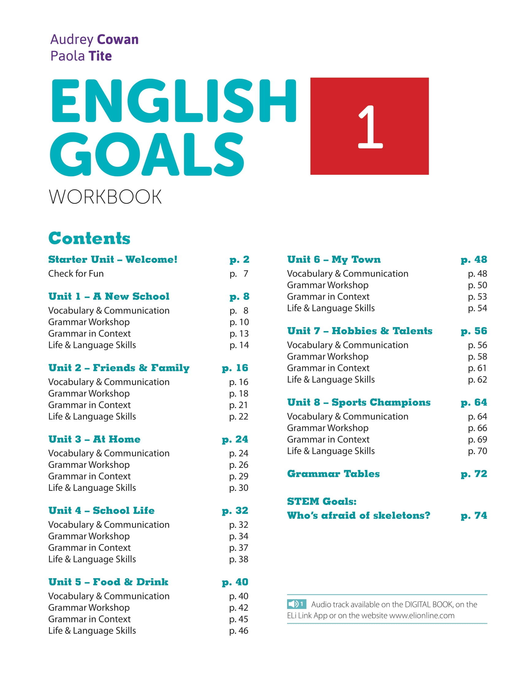 English Goals 1 - Level Pre-A1 - Workbook