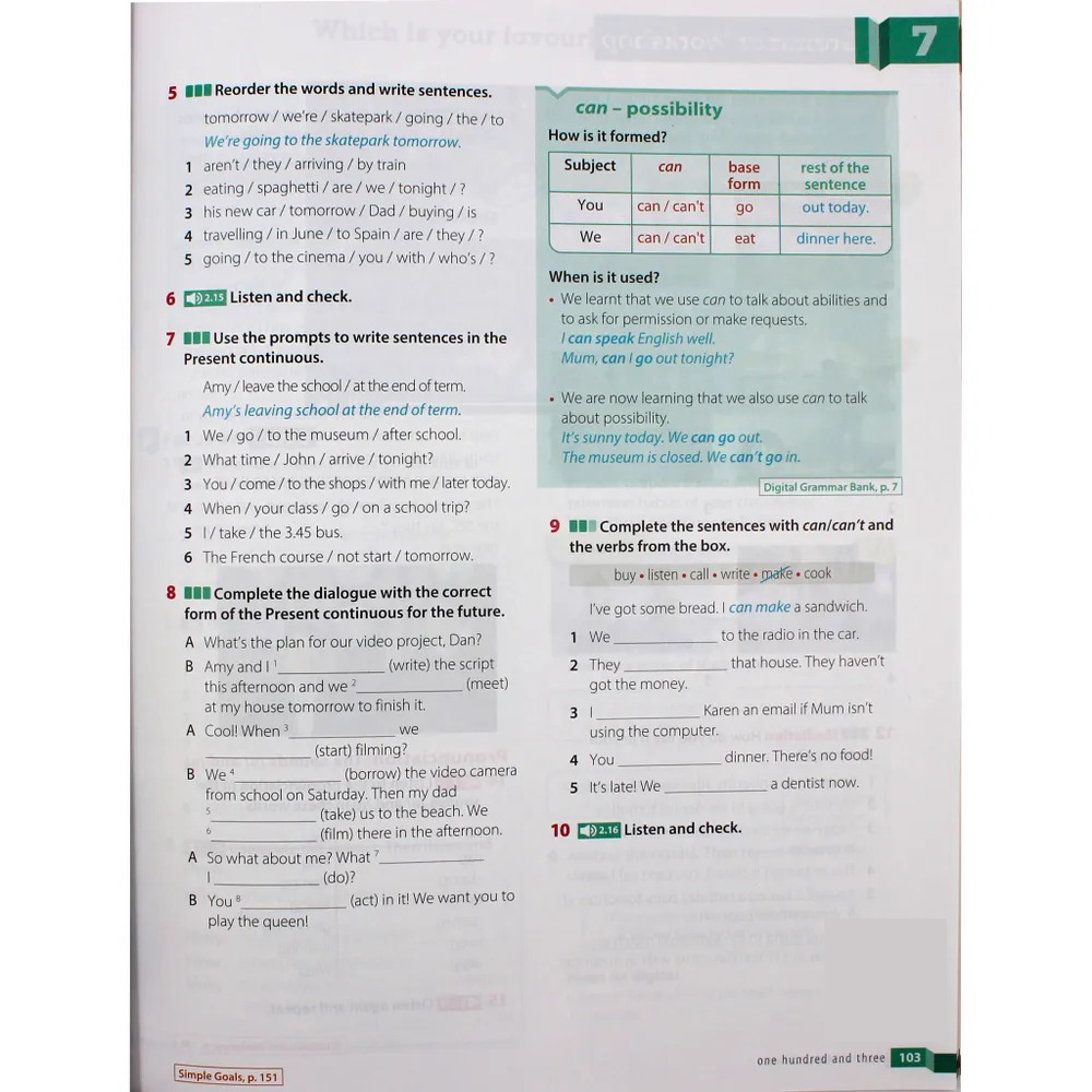 English Goals 2 -  Level A1 - Student’s Book