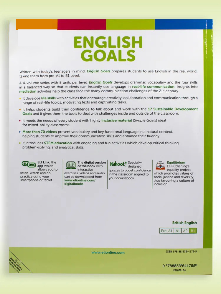 English Goals 4 -  Level B1 - Student’s Book
