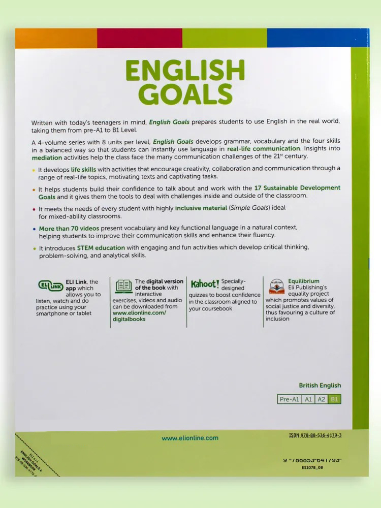 English Goals 4 - Level B1 - Workbook