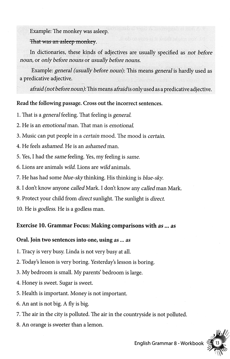 english grammar - ngữ pháp tiếng anh 8 (sách bài tập)