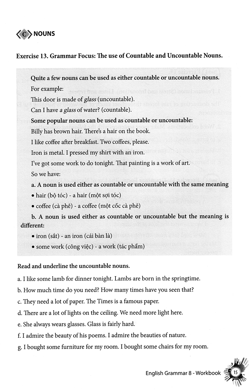 english grammar - ngữ pháp tiếng anh 8 (sách bài tập)