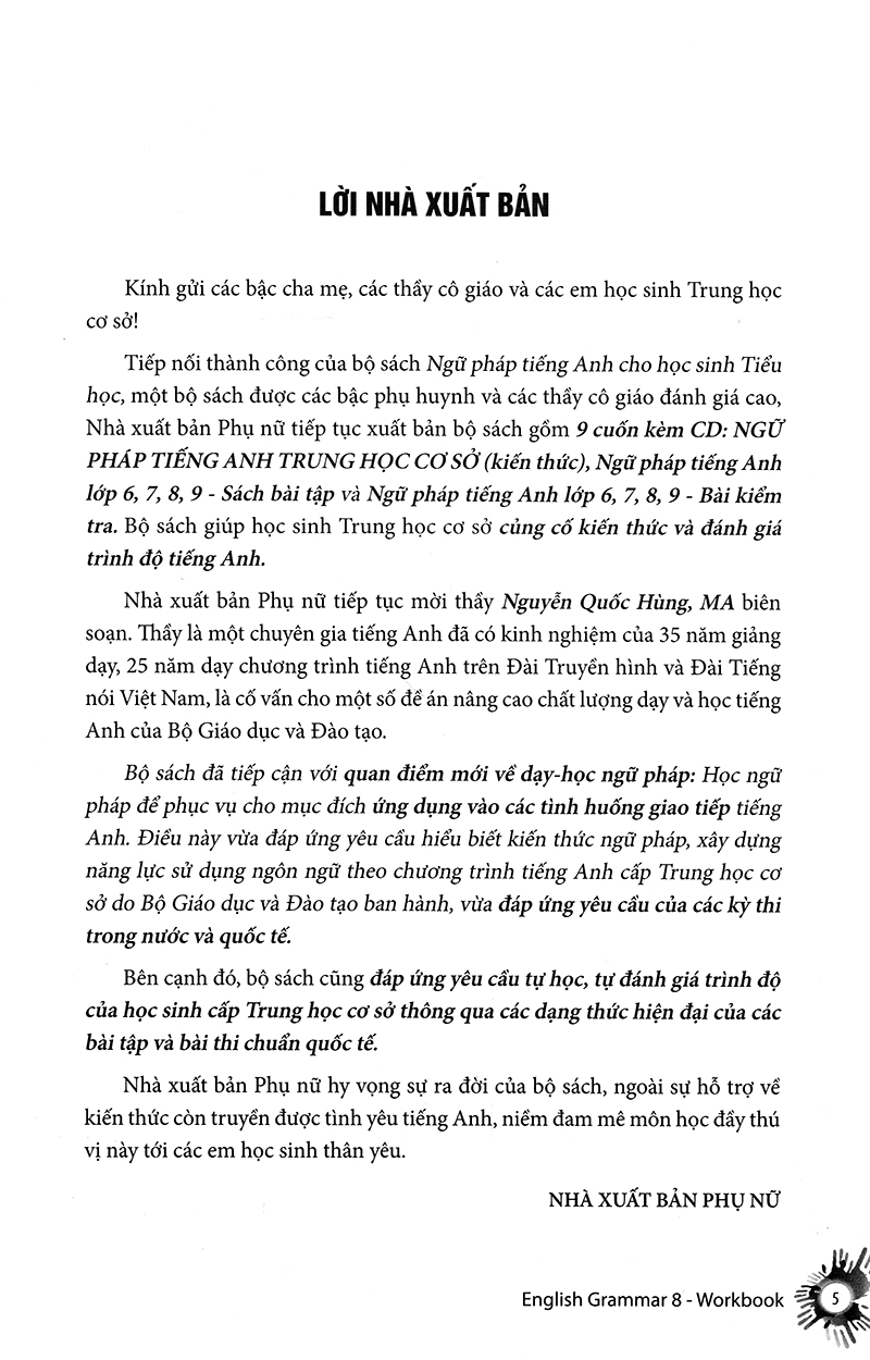 english grammar - ngữ pháp tiếng anh 8 (sách bài tập)