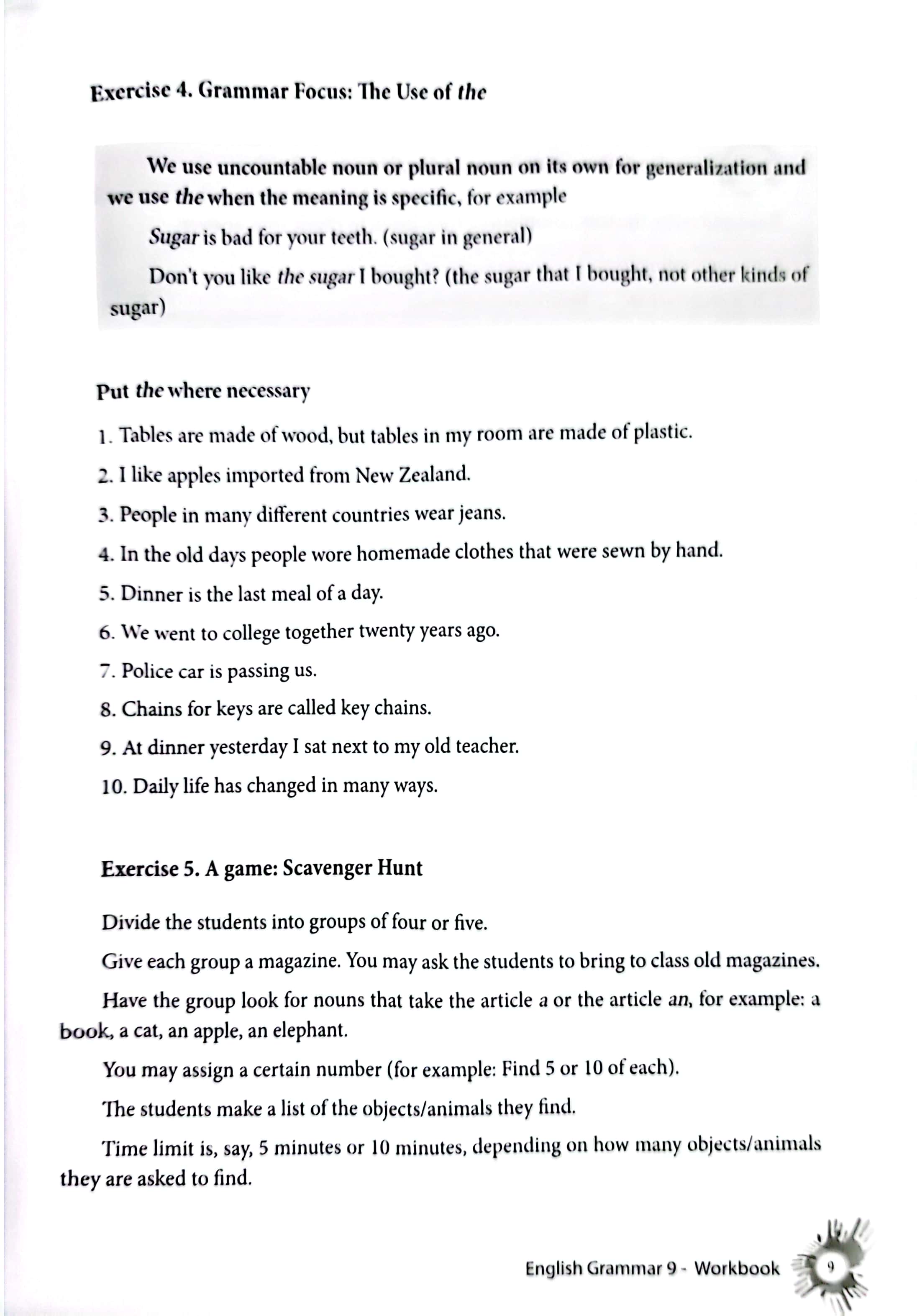 english grammar - ngữ pháp tiếng anh 9 (sách bài tập)