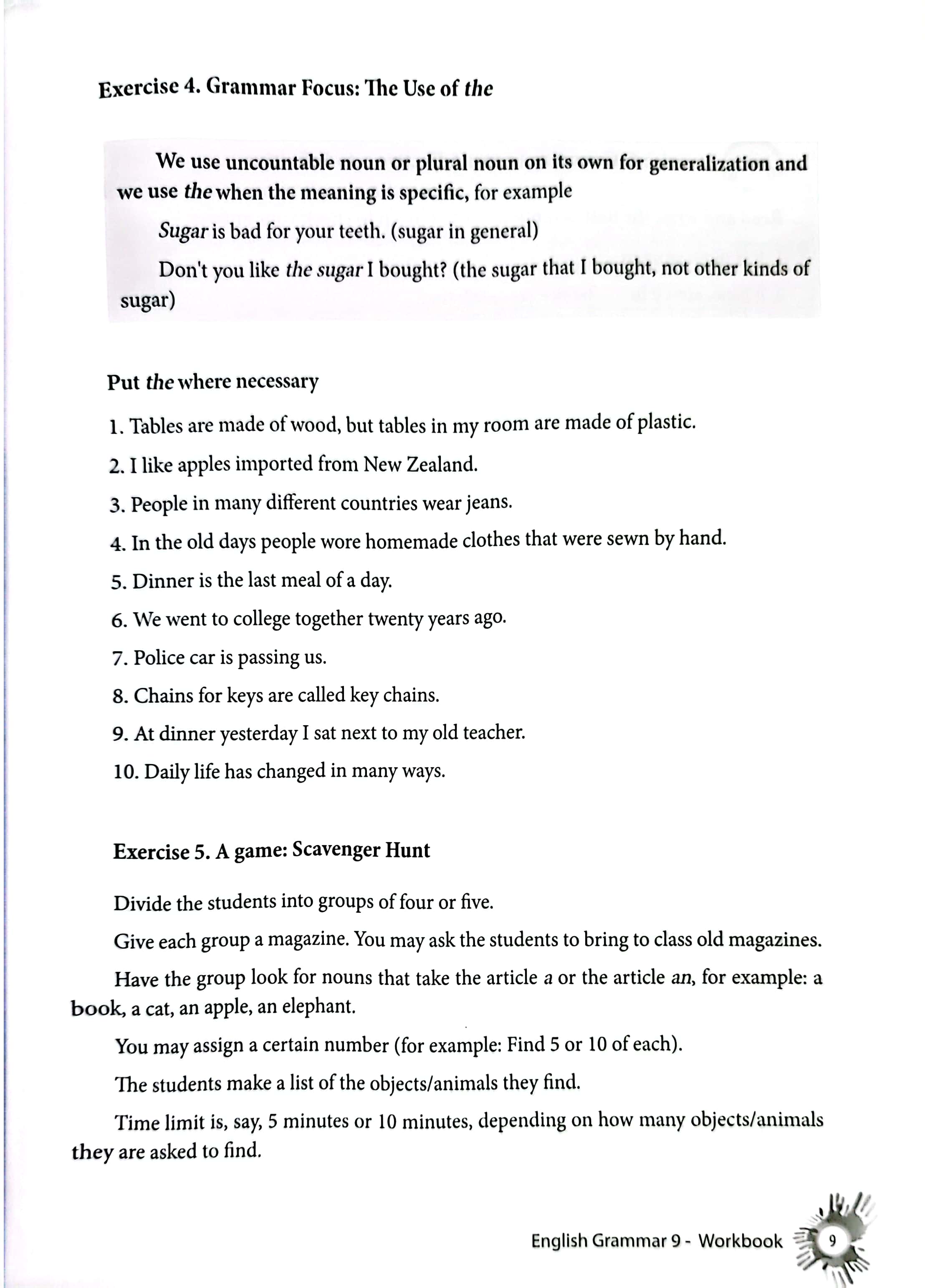 english grammar - ngữ pháp tiếng anh 9 (sách bài tập)