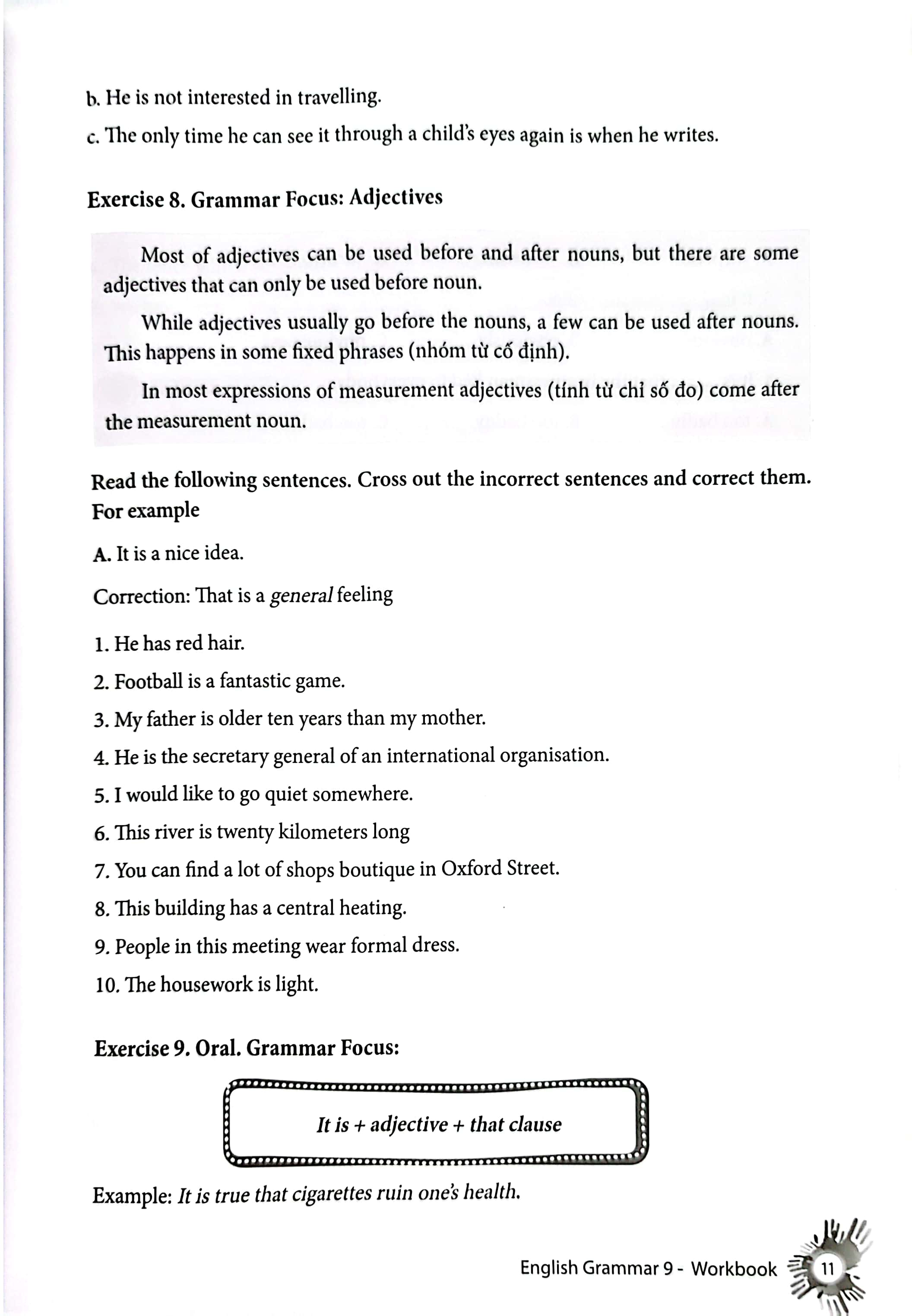 english grammar - ngữ pháp tiếng anh 9 (sách bài tập)