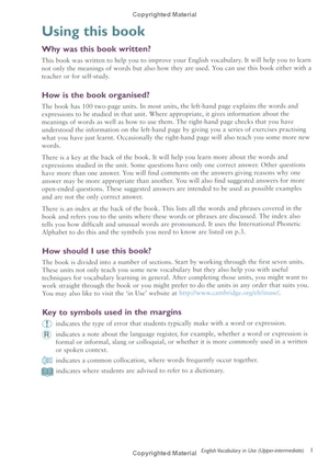 english vocabulary in use upper-intermediate book with answers