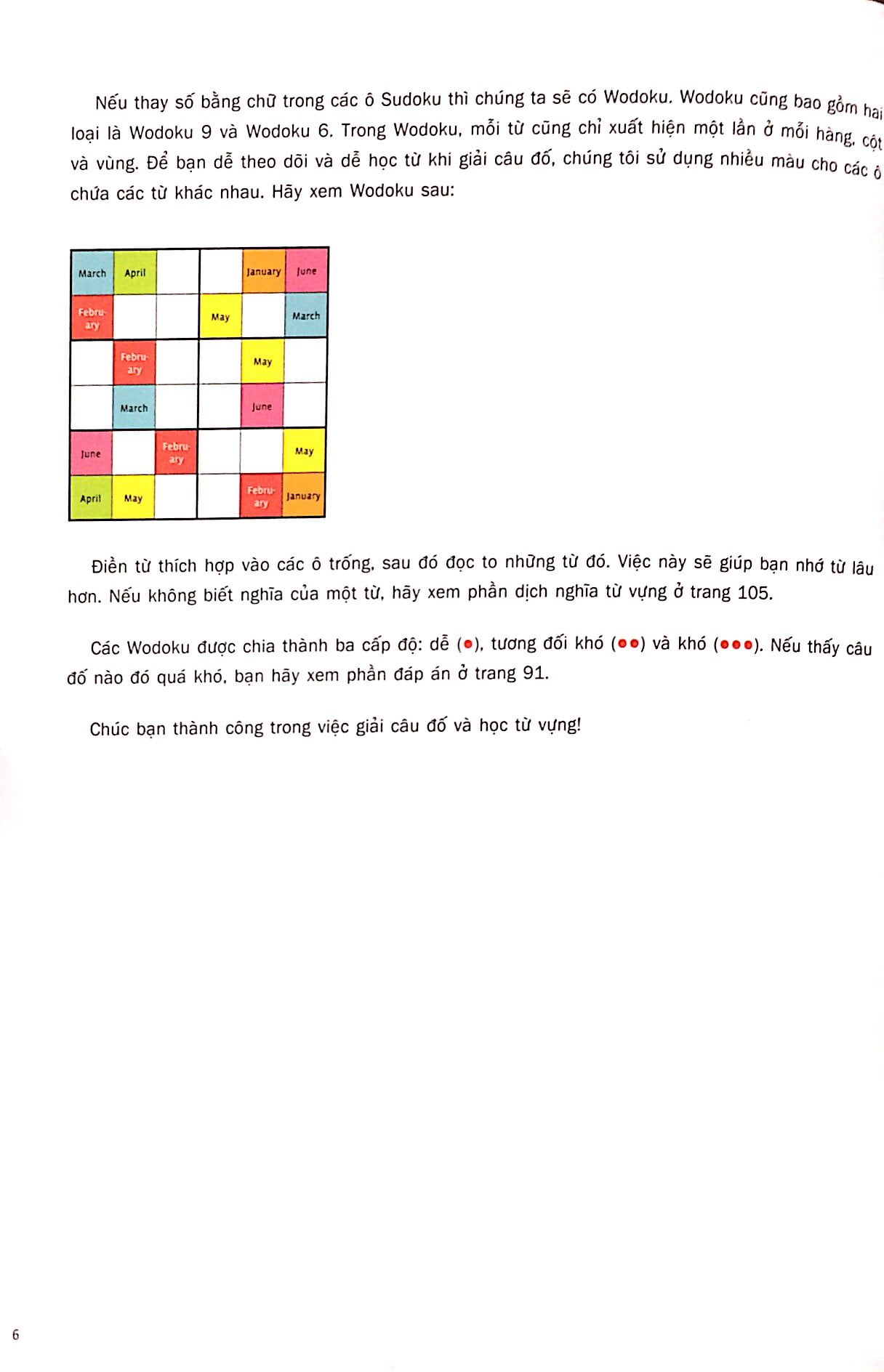 english wodoku (a1-a2) - vui học từ vựng với ô chữ sudoku