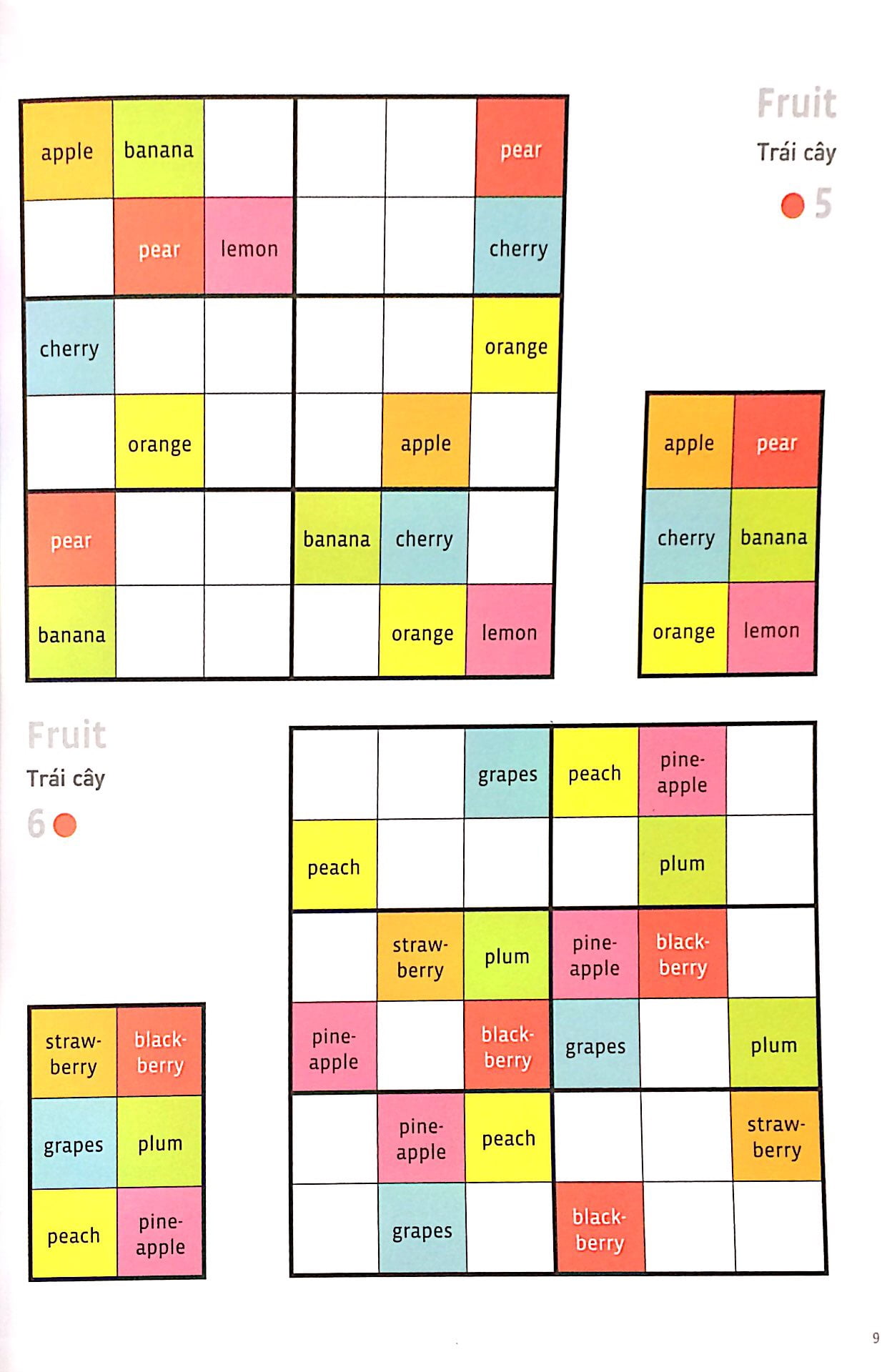 english wodoku (a1-a2) - vui học từ vựng với ô chữ sudoku