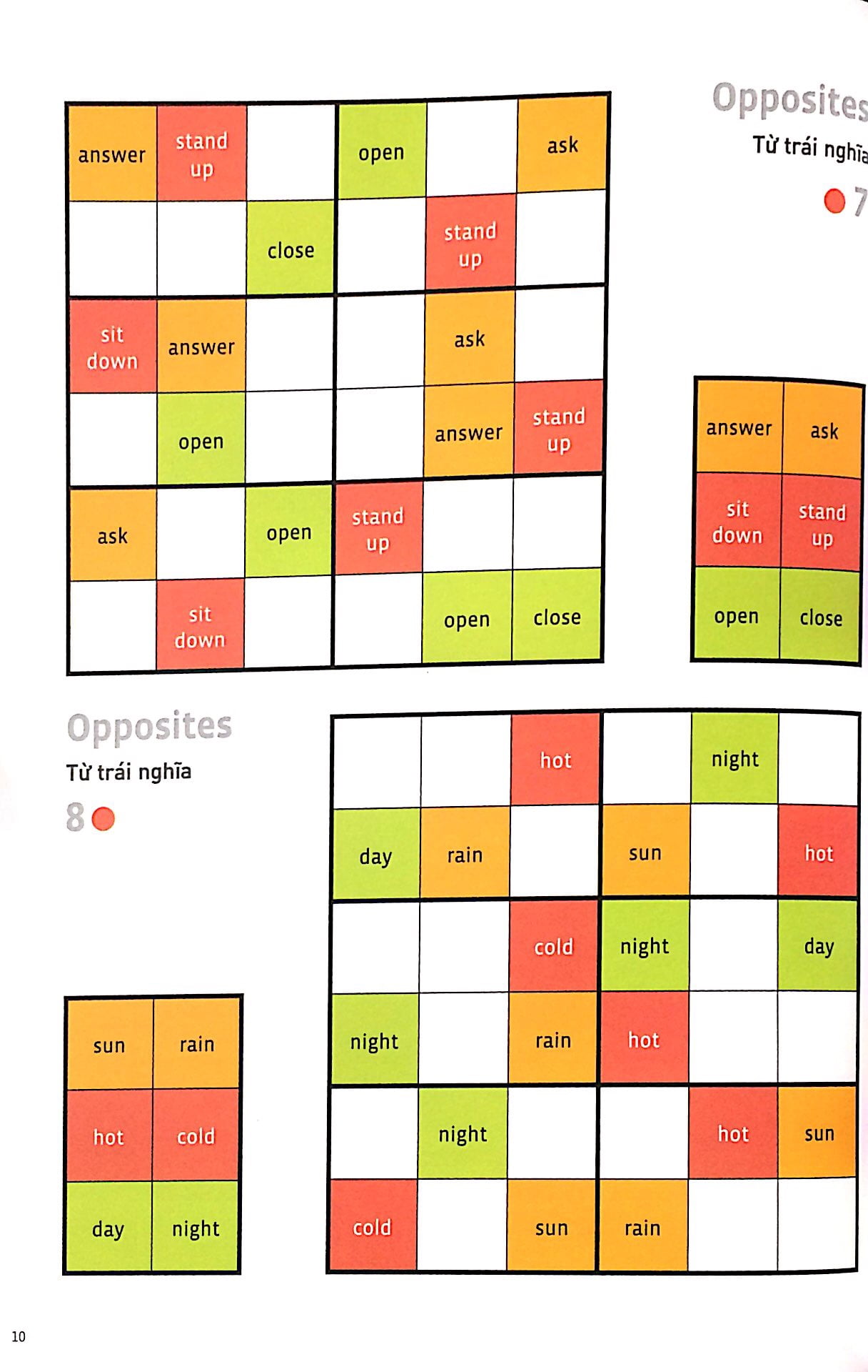 english wodoku (a1-a2) - vui học từ vựng với ô chữ sudoku