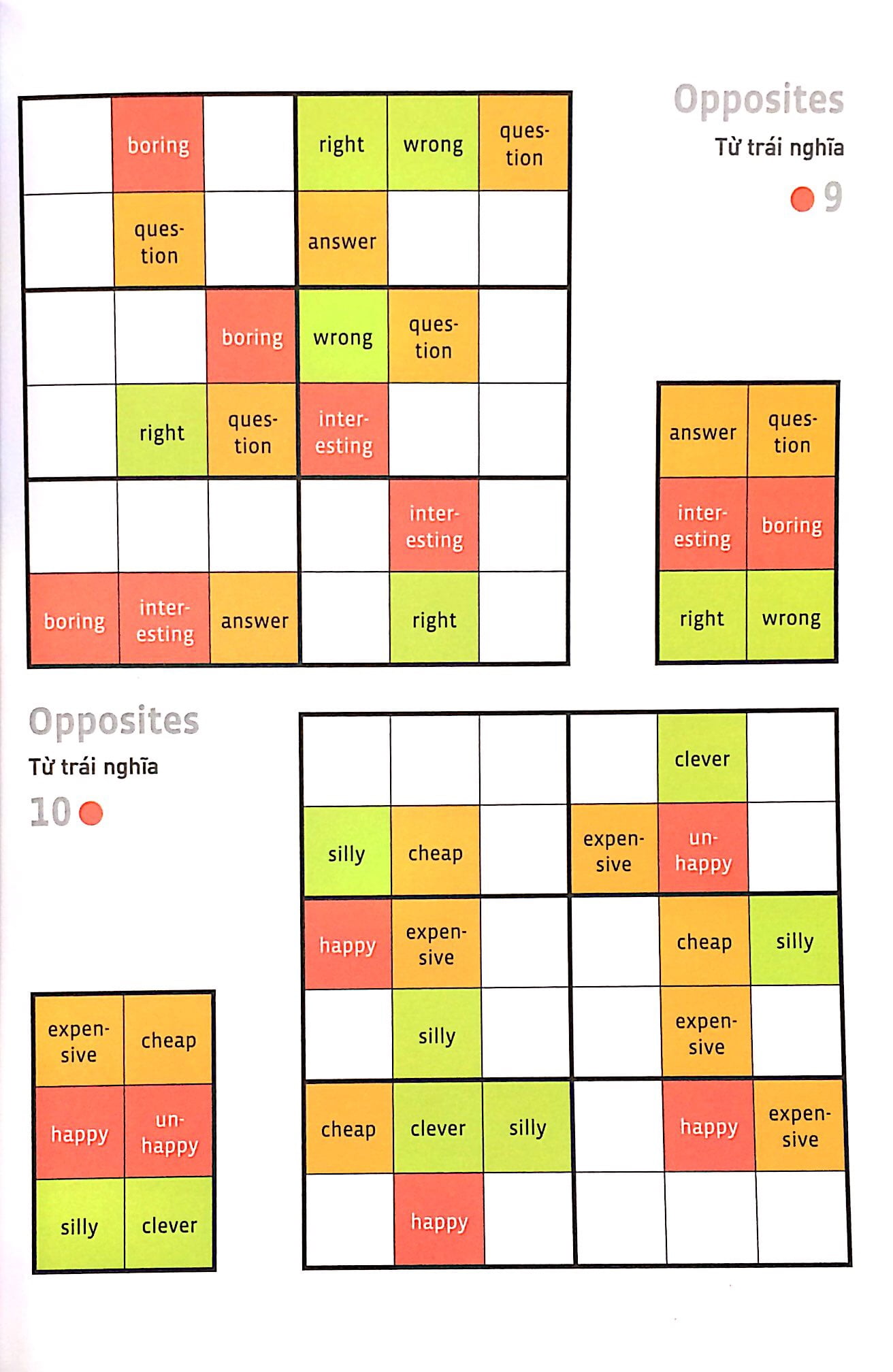 english wodoku (a1-a2) - vui học từ vựng với ô chữ sudoku