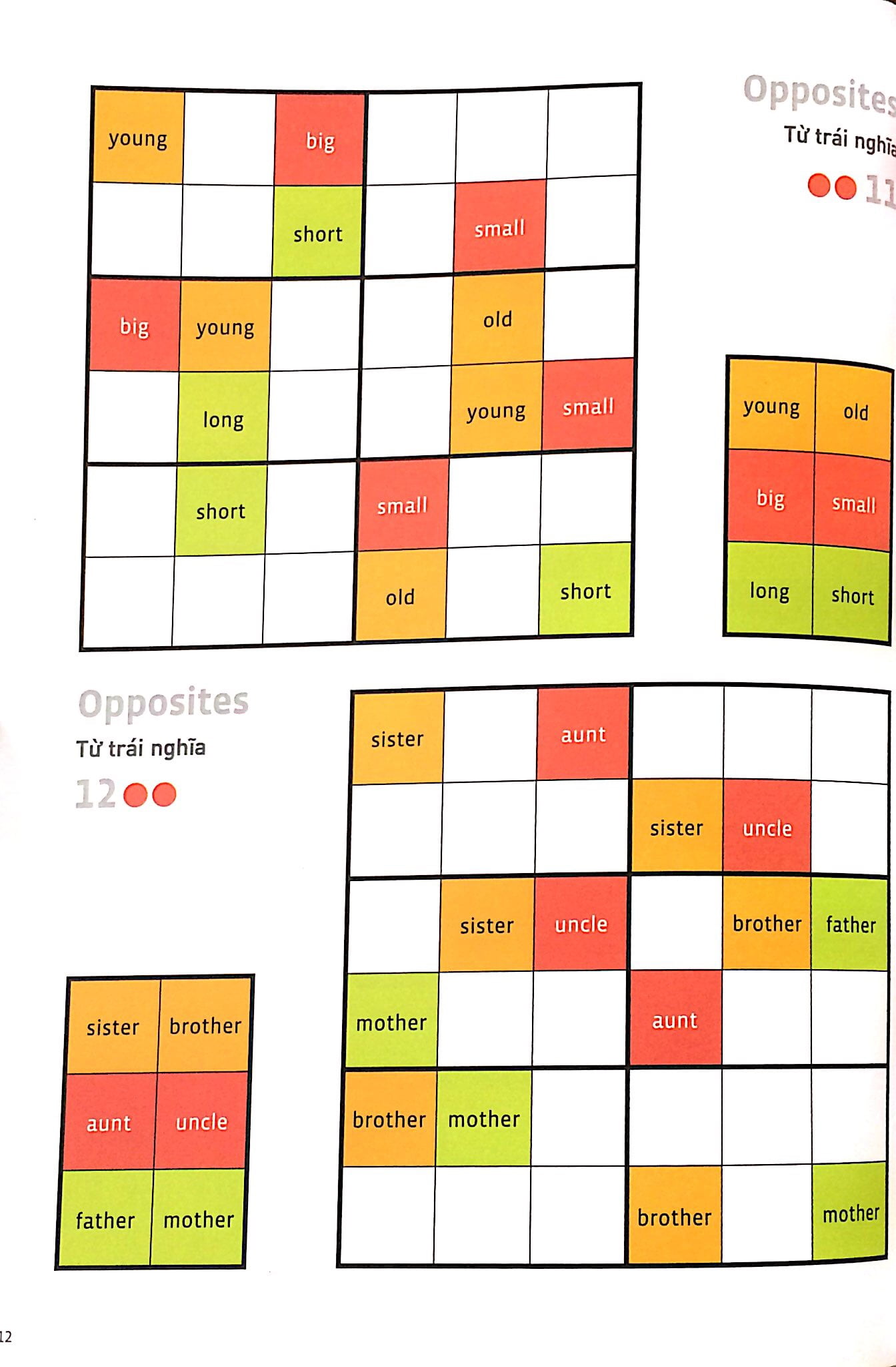 english wodoku (a1-a2) - vui học từ vựng với ô chữ sudoku