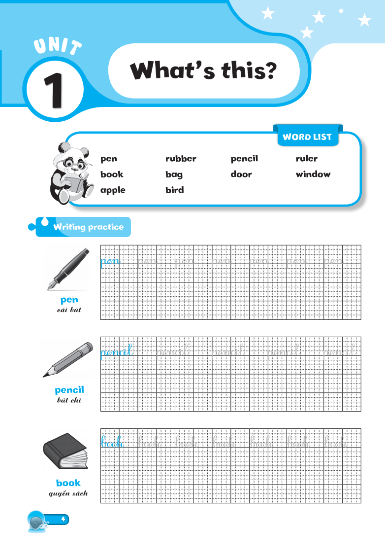 english writing family and friends 1 - luyện viết tiếng anh 1 (tái bản)
