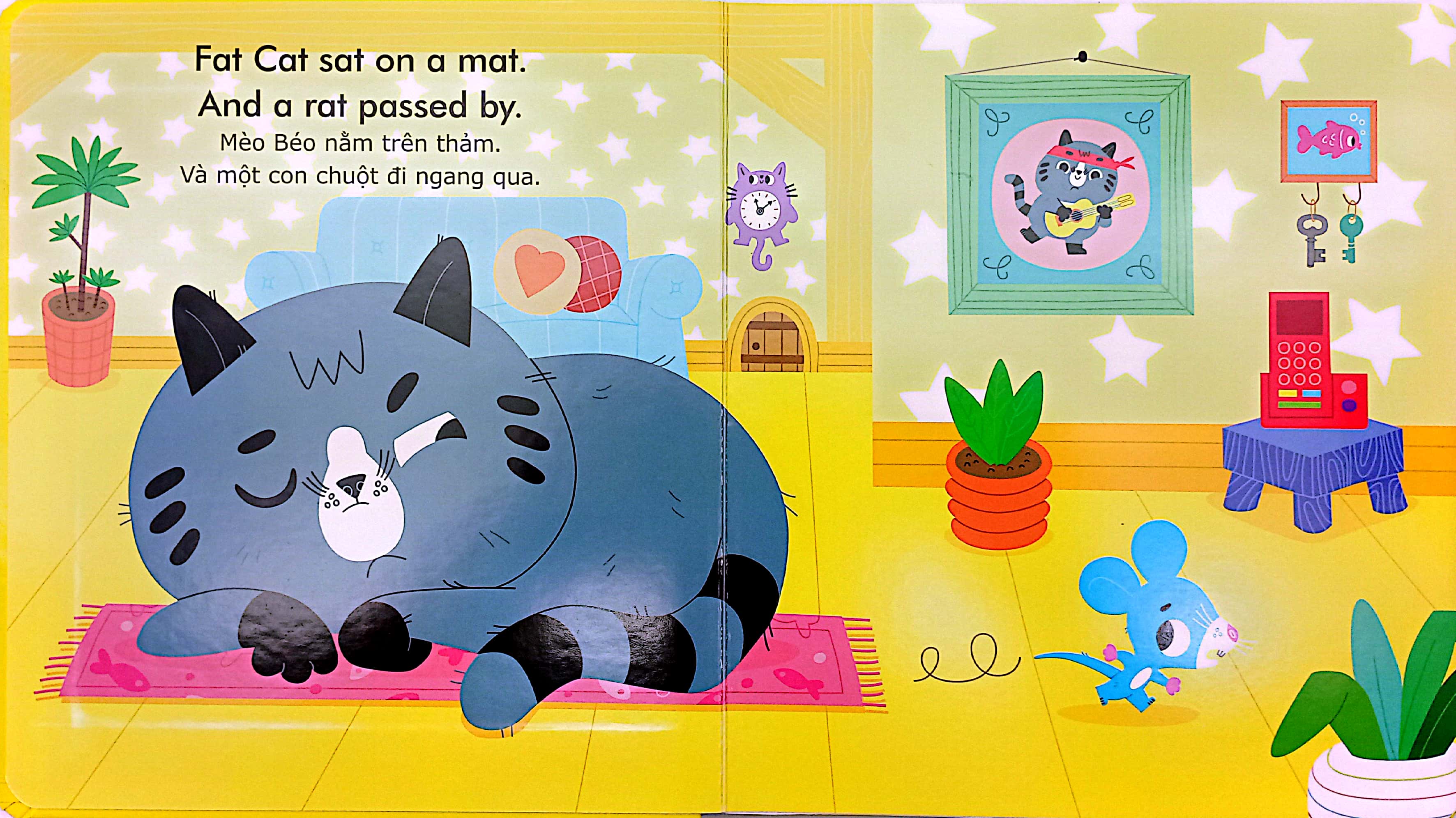 english zoo - mèo béo và con chuột - fat cat and a rat