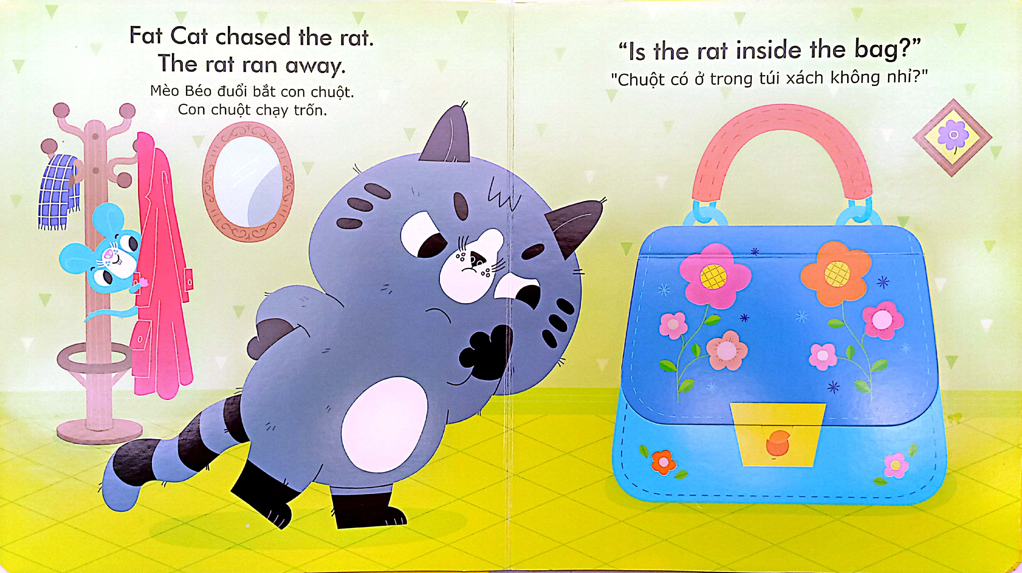 english zoo - mèo béo và con chuột - fat cat and a rat