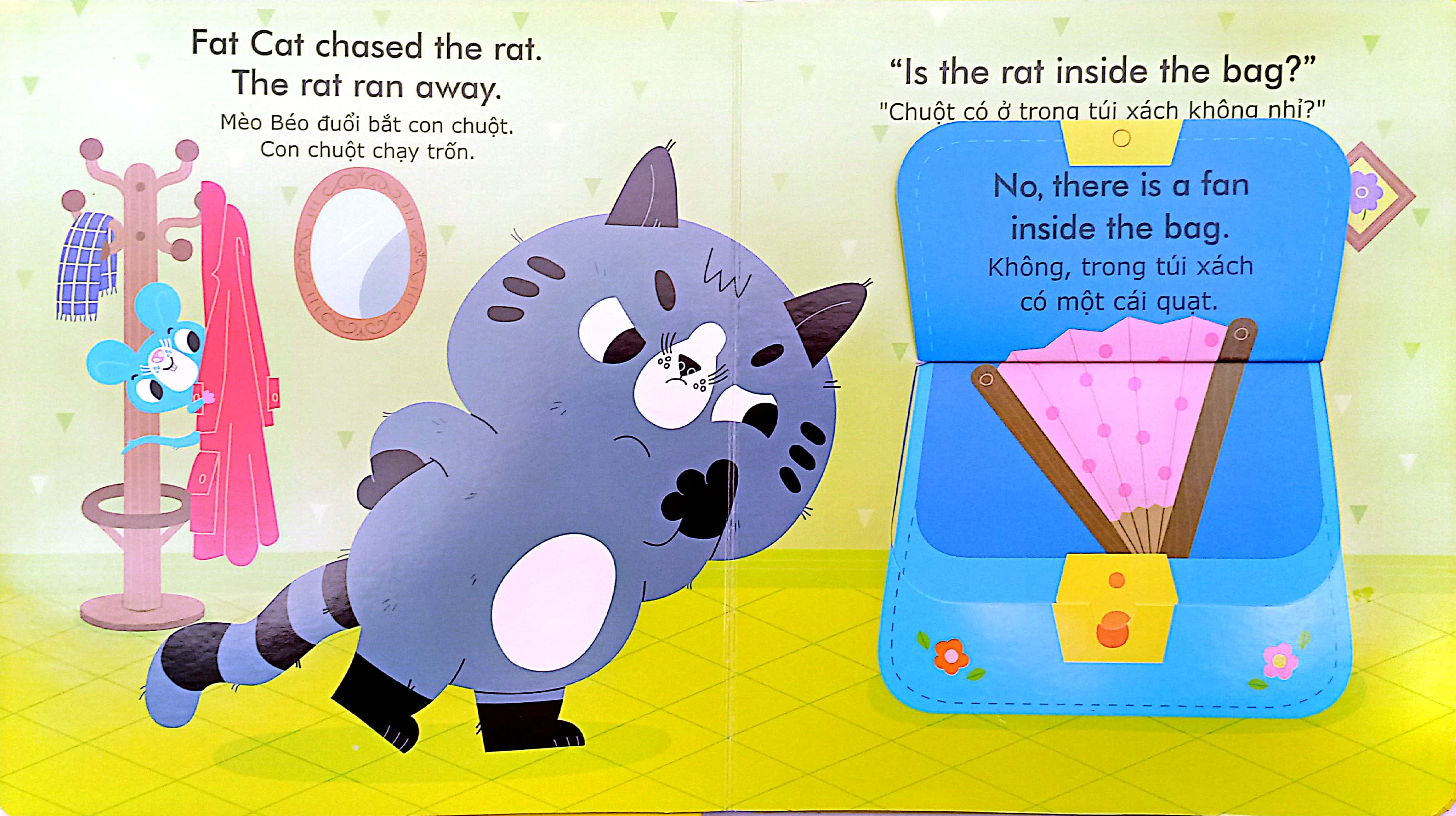 english zoo - mèo béo và con chuột - fat cat and a rat