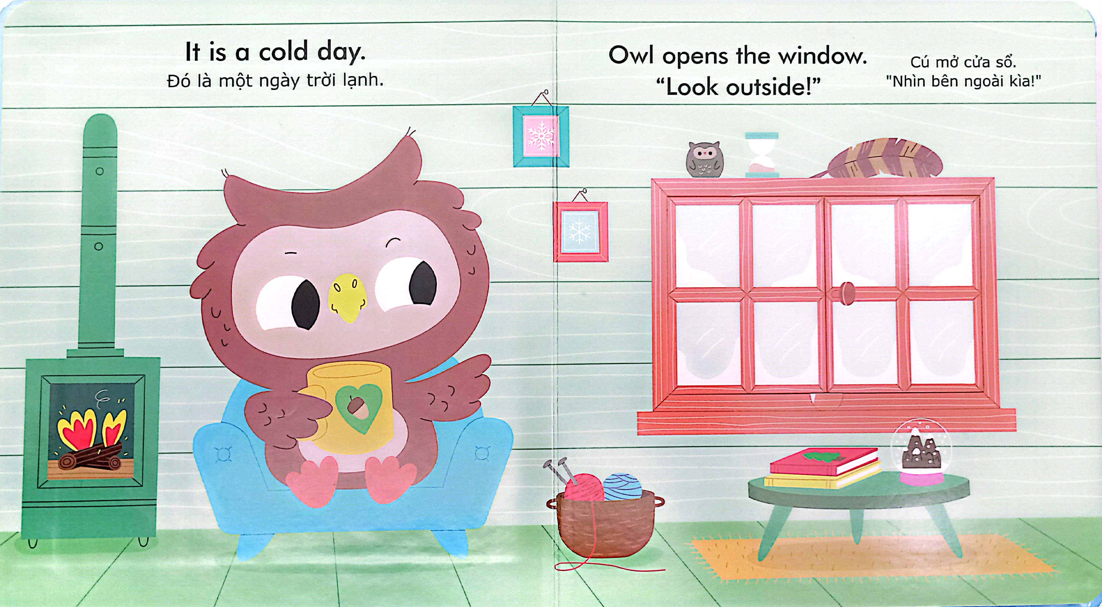 english zoo - ngày tuyết rơi - snowy day