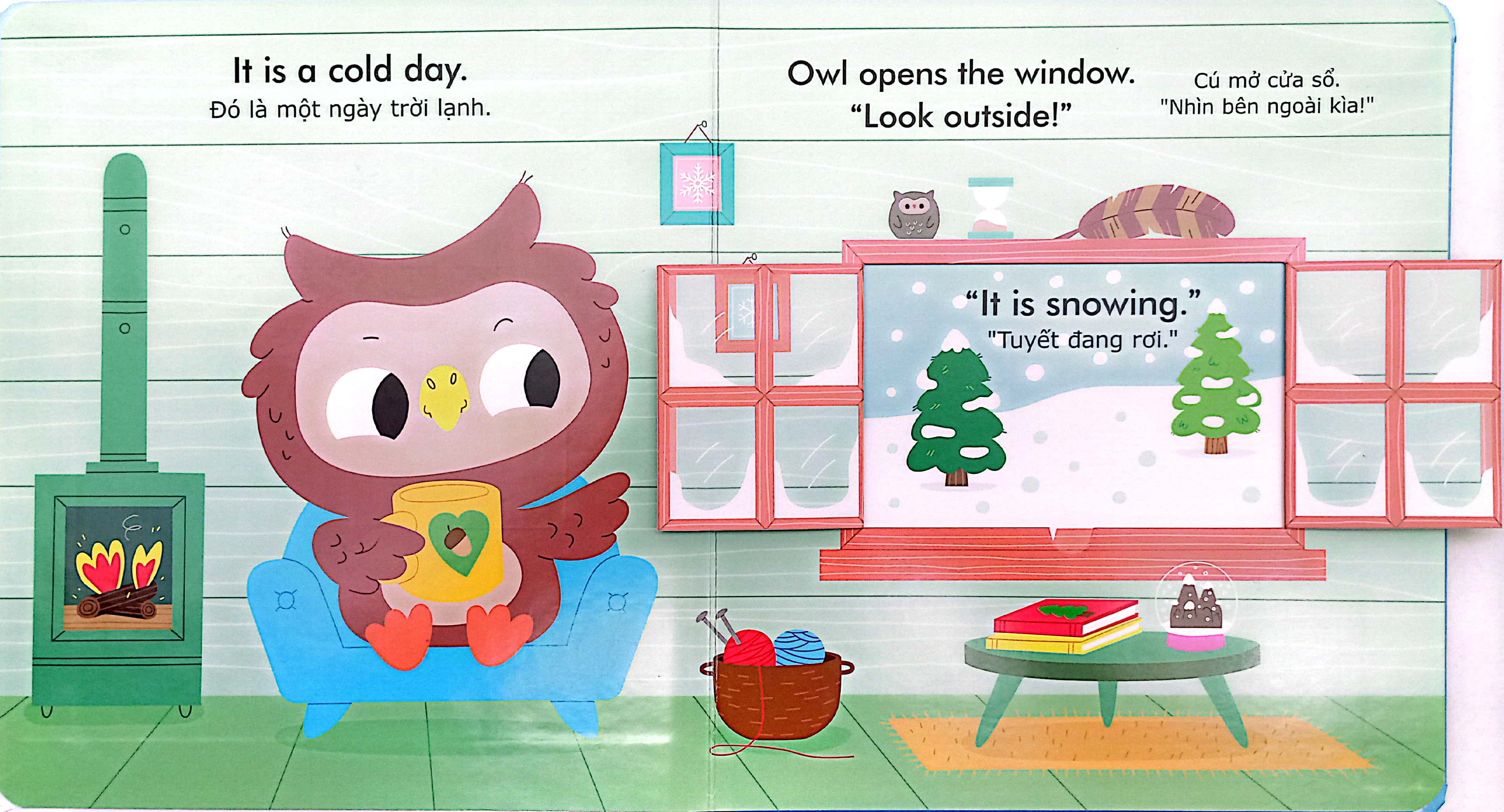 english zoo - ngày tuyết rơi - snowy day