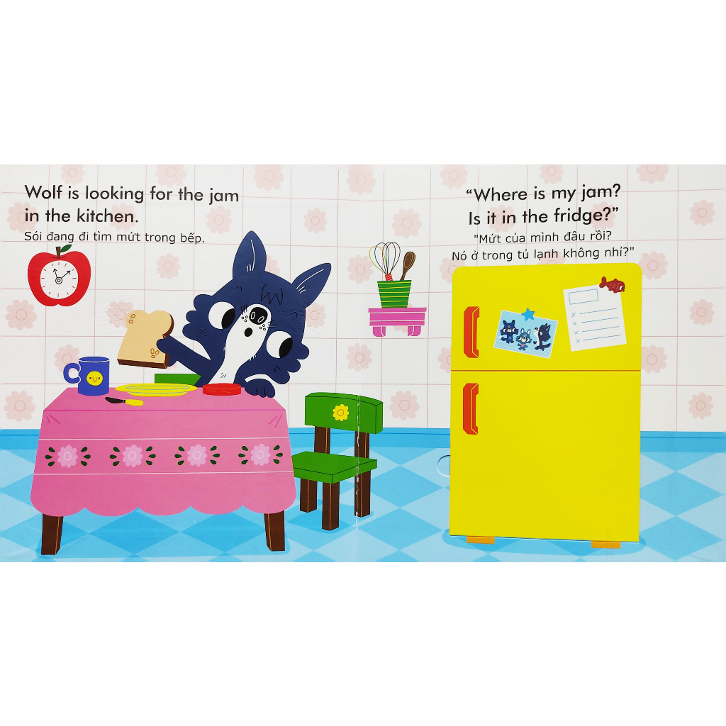 english zoo - song ngữ anh-việt phát triển ngôn ngữ - mứt của sói mất rồi - wolfℹs jam is missing