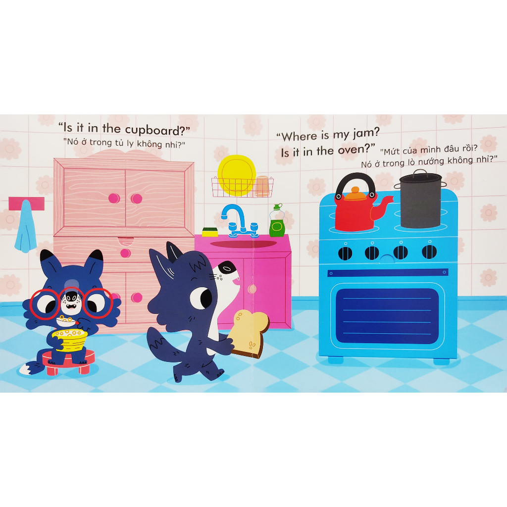 english zoo - song ngữ anh-việt phát triển ngôn ngữ - mứt của sói mất rồi - wolfℹs jam is missing