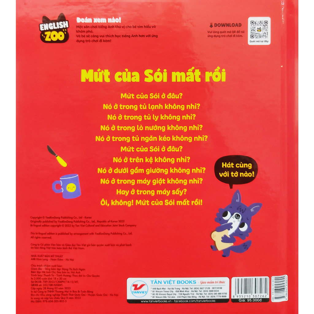 english zoo - song ngữ anh-việt phát triển ngôn ngữ - mứt của sói mất rồi - wolfℹs jam is missing