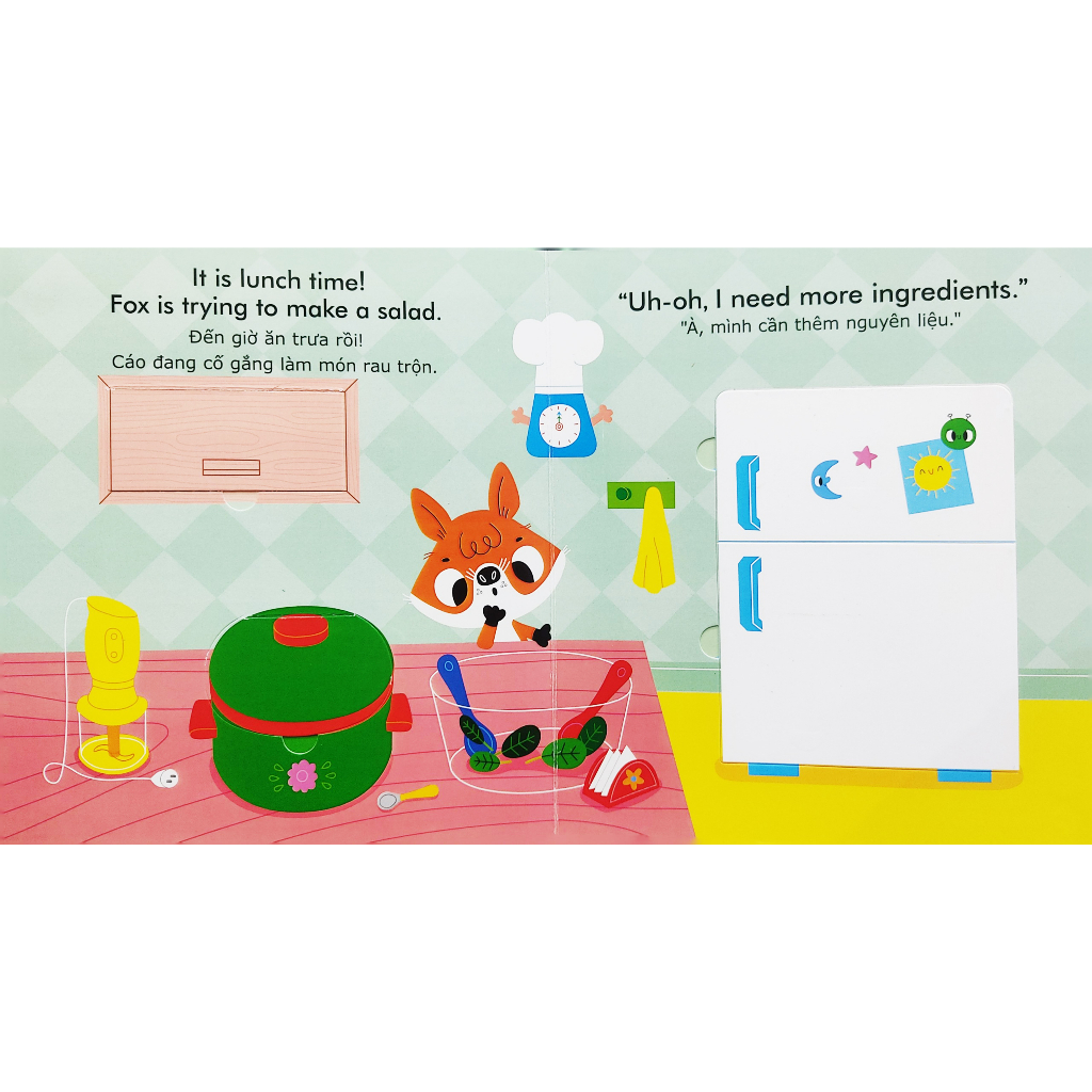 english zoo - song ngữ anh-việt phát triển ngôn ngữ - tiệc rau trộn - salad party