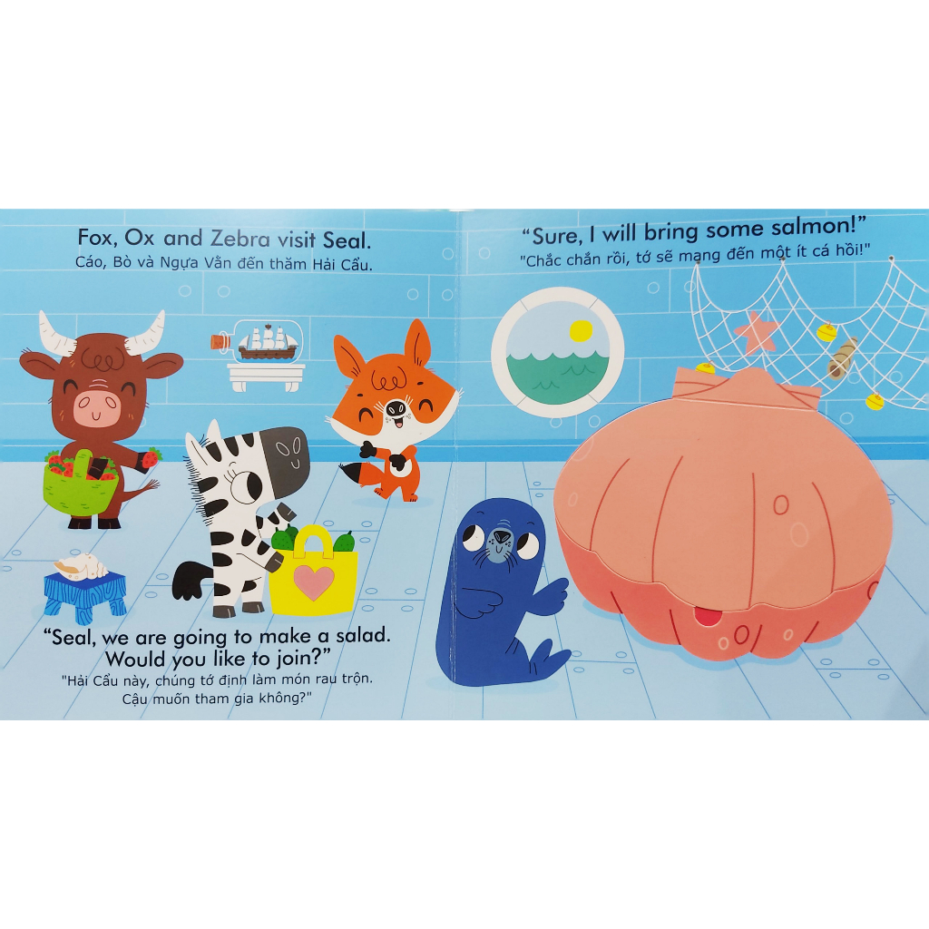 english zoo - song ngữ anh-việt phát triển ngôn ngữ - tiệc rau trộn - salad party