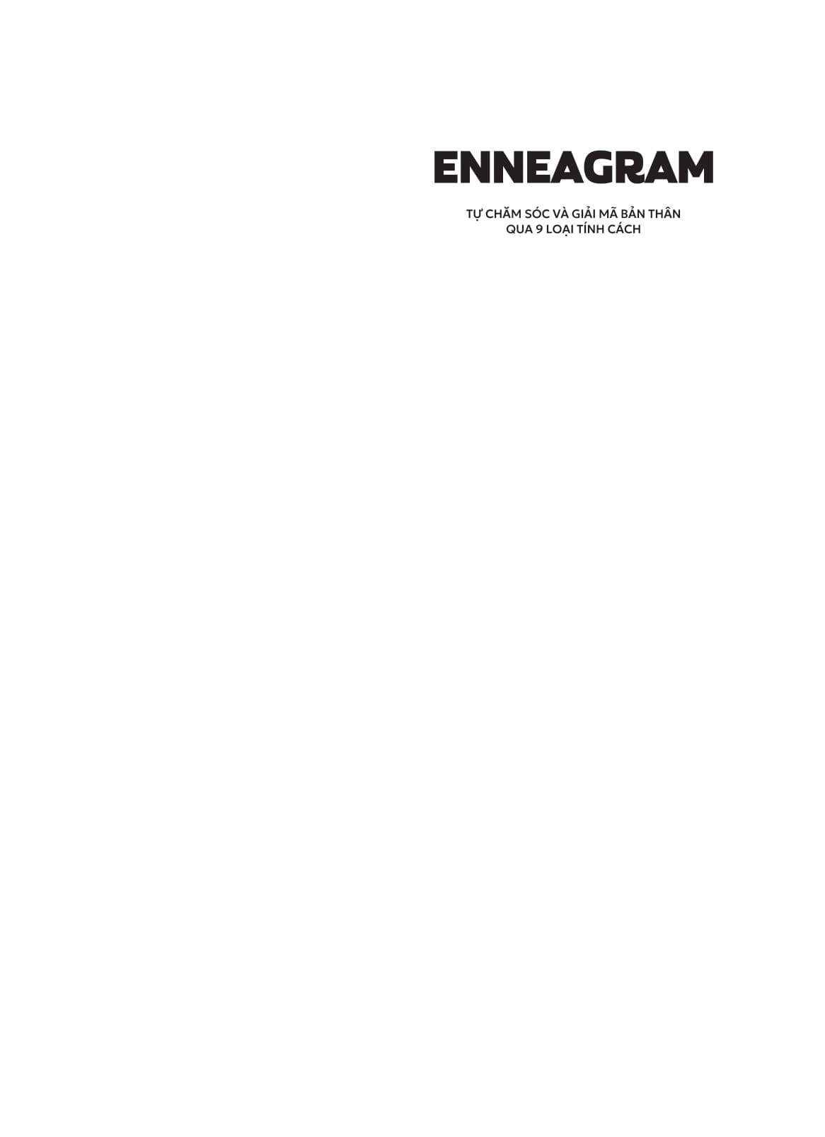 enneagram - tự chăm sóc và giải mã bản thân qua 9 loại tính cách