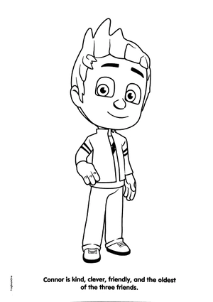 eone pj masks deluxe poster paint & color