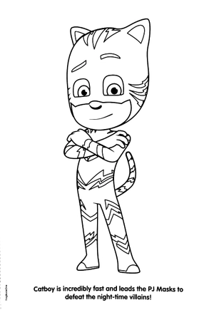 eone pj masks deluxe poster paint & color