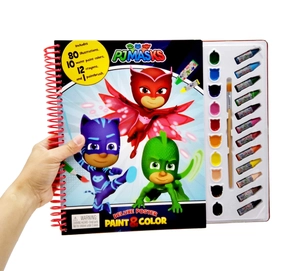 eone pj masks deluxe poster paint & color