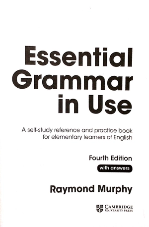 essential grammar in use book with answers fahasa reprint edition: a self-study reference and practice book for elementary learners of english
