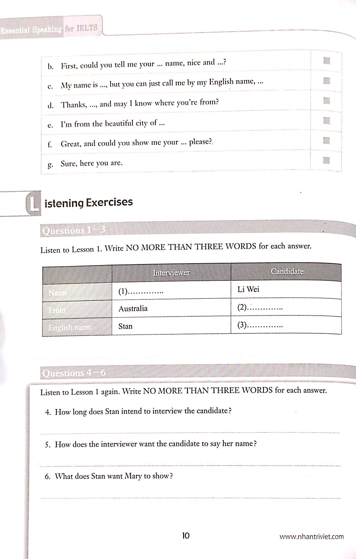 essential speaking for ielts