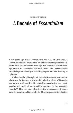 essentialism - the disciplined pursuit of less
