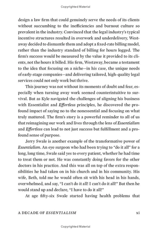 essentialism - the disciplined pursuit of less