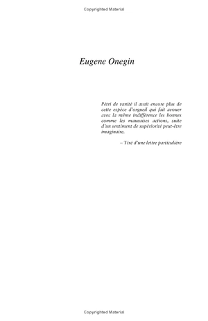 eugene onegin