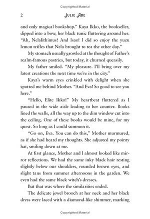 eva evergreen, semi-magical witch