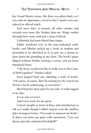 eva evergreen, semi-magical witch