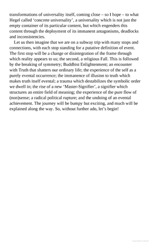 event - philosophy in transit