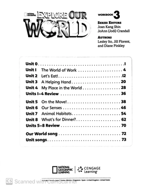 explore our world ame 3 - workbook
