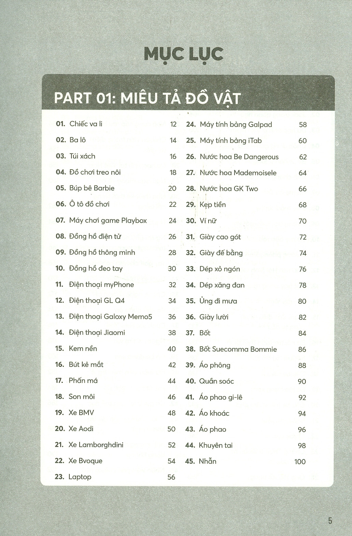 expressions for english speaking - 1 ngày 5 cụm 6 từ - 100+ chủ đề về đời sống